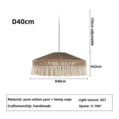 DecorBites™ Handmade Rattan Pendant Lights - Nordic Style Chandelier for Home Decor