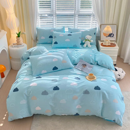 غطاء لحاف فردي قطني من DecorBites™ - غطاء لحاف لطيف على البشرة لسرير كينج فردي