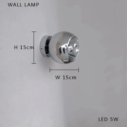 DecorBites™ Glass Bubble Ceiling Chandelier LED Living Room Bedroom Decor Minimalist Hanging Lamp