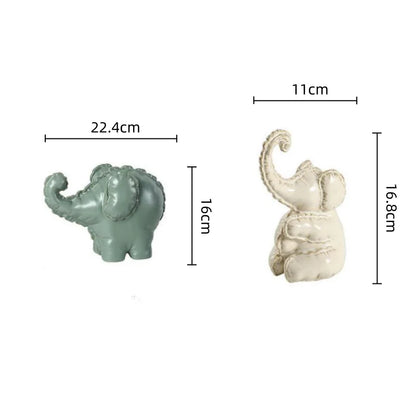 DecorBites™ Elephant Abstract Bubble Sculpture Home Decor Figurine