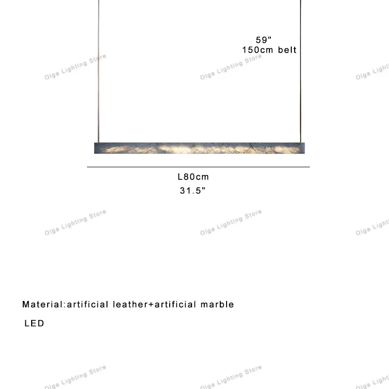 DecorBites™ 2025 Marble Design Pendant Light - Dimmable LED Office Bar Decor