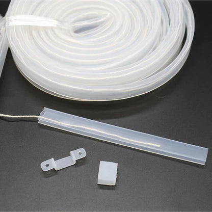 DecorBites™ 12mm LED Silicone Tube Waterproof Strip Light Channel Diffuser for Flexible Lighting