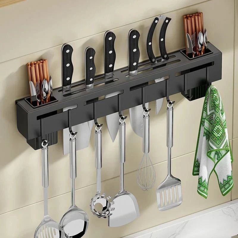 DecorBites™ Kitchen Storage Shelf Knife Chopstick Holder Multi-functional Organizer