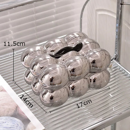 علبة مناديل سيراميكية من DecorBites™ بتصميم حلوى القطن - ديكور عصري