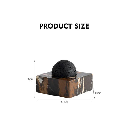 DecorBites™ Lava Rock Stone Diffuser, Marble Base, Luxury Essential Oil Diffusers for Home Offices