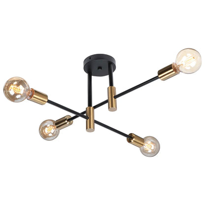 DecorBites™ Industrial Sputnik Chandelier Modern Ceiling Light for Kitchen Dining Bedroom