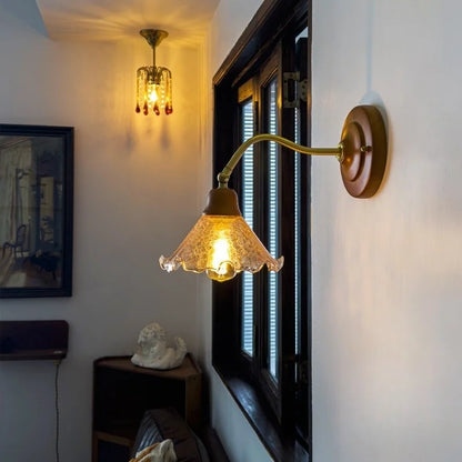 Decorbites™ Geprägte Glas-LED-Wandleuchten - Vintage-Kupfer-Finish