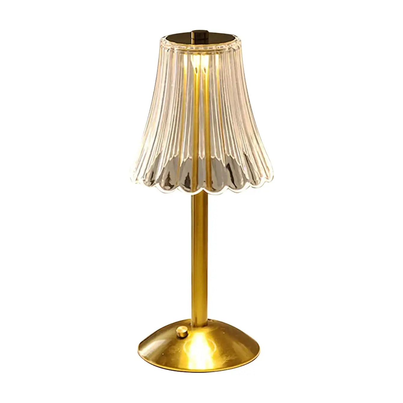 DecorBites™ Crystal retro table lamp bedroom bedside lamp luxurious atmosphere lamp rechargeable dimming LED light