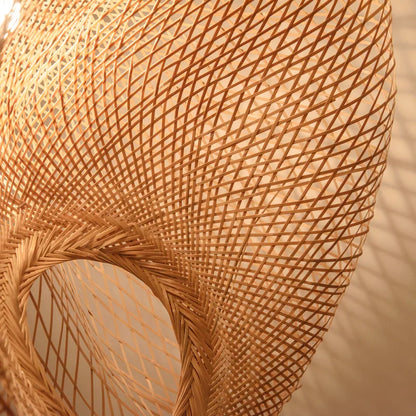 DecorBites™ Bamboo Chandelier: Handmade LED Pendant Light for Living & Dining Room.withOpacity