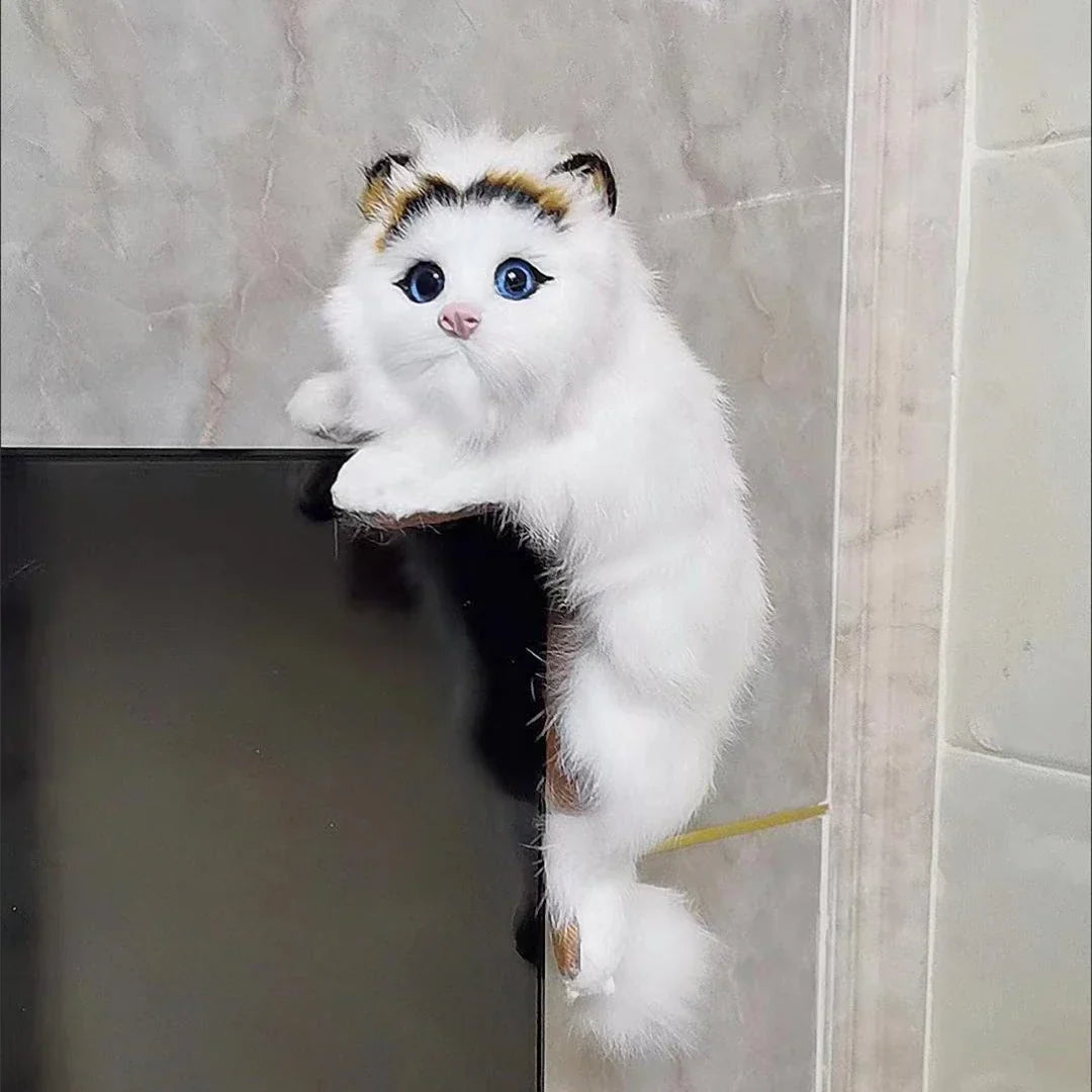 Figura de peluche de gato colgante DecorBites™ para decoración del hogar