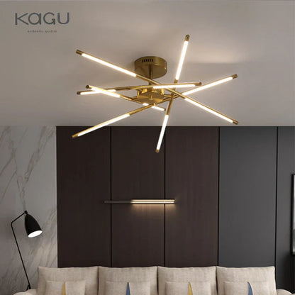 DecorBites™ Black LED Ceiling Chandelier for Nordic Modern Home Decor