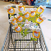 Ramo de Girasol y Conejo Tejido Decorbites™: Decoración para el Hogar y Regalo Hecho a Mano en Ganchillo DIY