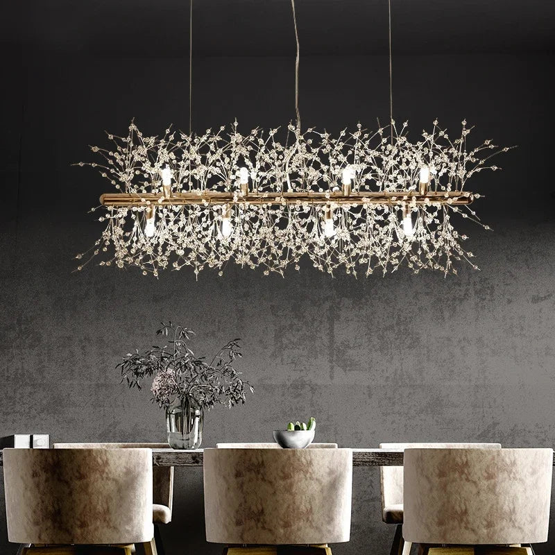 DecorBites™ Dandelion Chandelier LED Hanging Light for Living Room Dining Decoration
