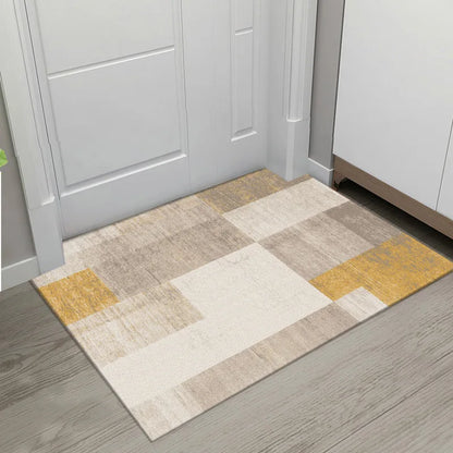 Decobites Velvet Entrance Rug: Absorbent, Anti-Slip, Dirt-Tolerant. Perfect for Living Room & Bathroom.