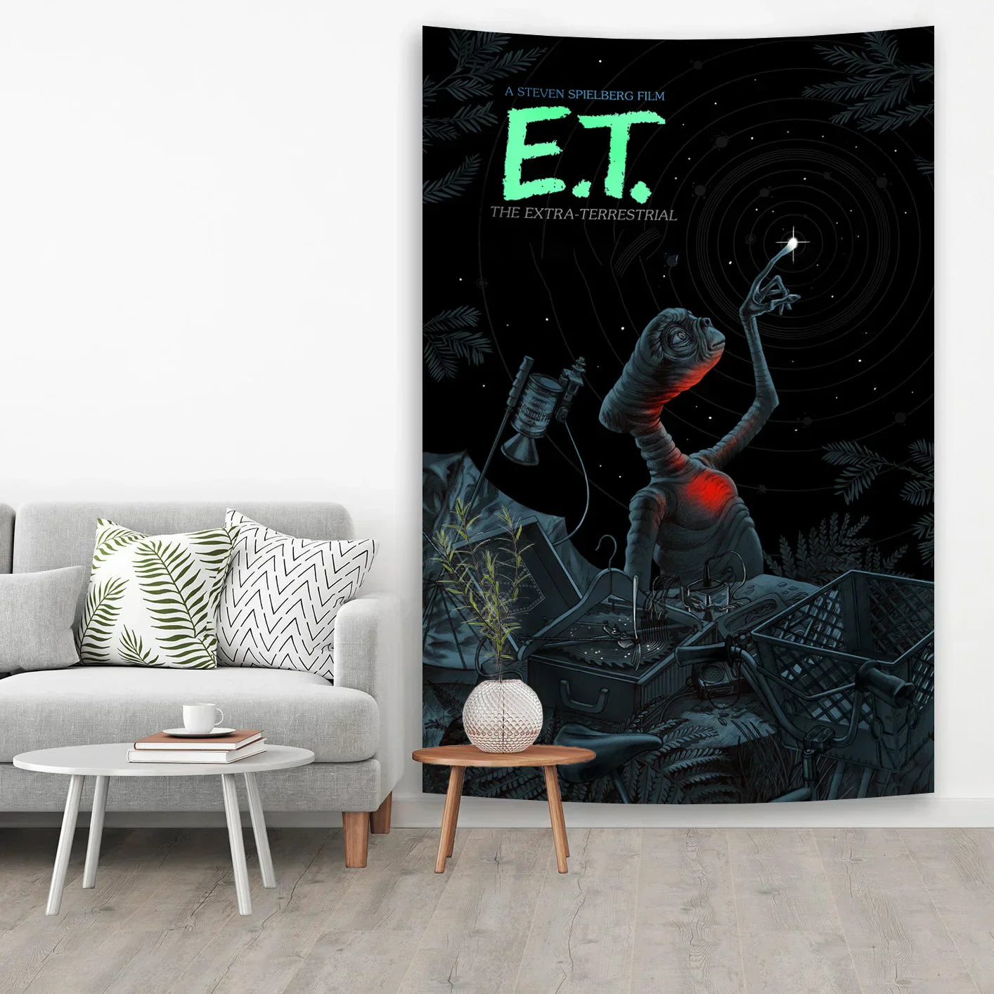 E.T. The Extra-Terrestrials Tapestry for Bohemian Bedroom Decor by Decobites