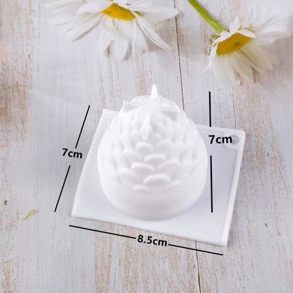 3D Pine Cone Candle Silicone Mold DIY Multicavity Pine Nut Resin Soap Making Set Chocolate Cake Ice Mould Christmas Decor Gift