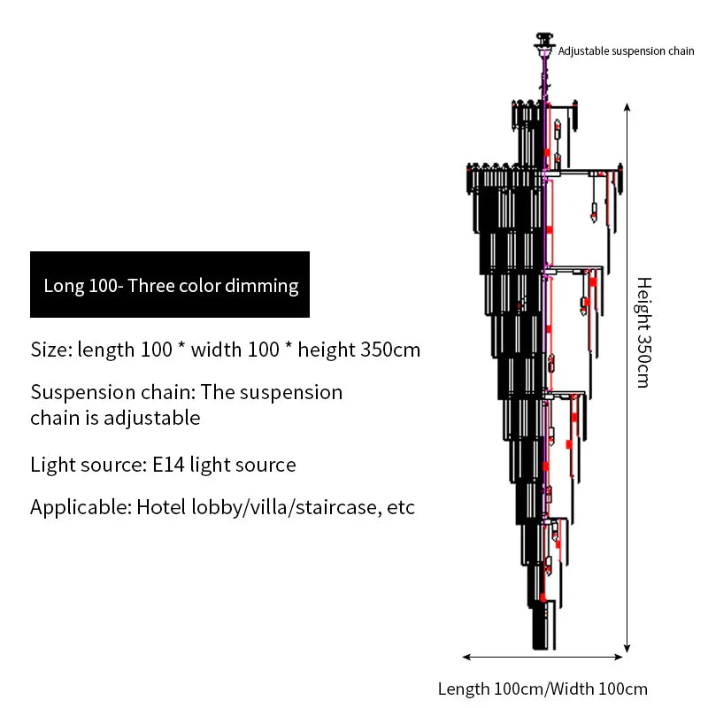 DecorBites™ Crystal Chandelier: Elegant Light Fixture for Luxury Interiors