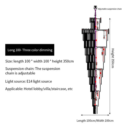 DecorBites™ Crystal Chandelier: Elegant Light Fixture for Luxury Interiors