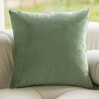 DecorBites™ Green Plant Jacquard Pillow Covers for Light Luxury Living Room Decor