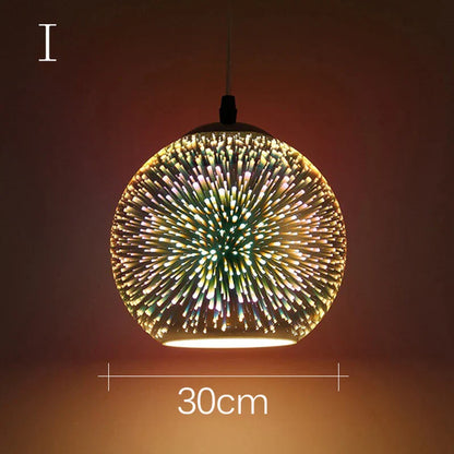 Decorbites™ Lámpara de Araña de Colgantes de Vidrio Colorido para Decoración de Fiestas y Sala de Estar