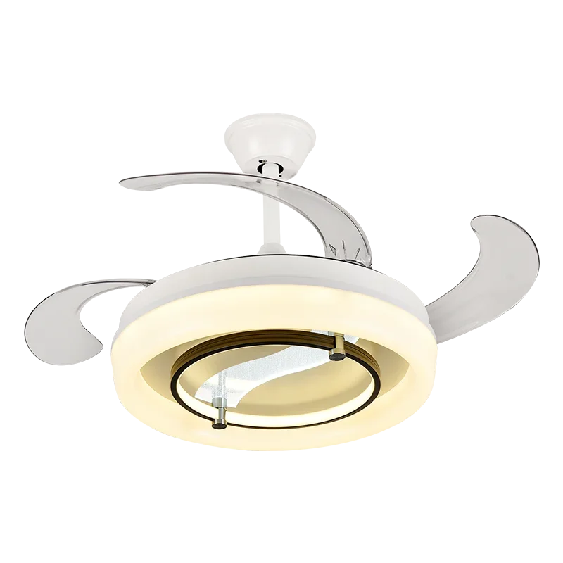 DecorBites™ 42" Bladeless Ceiling Fan Chandelier with Remote & Retractable Blades