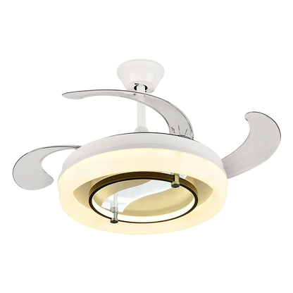 DecorBites™ 42" Bladeless Ceiling Fan Chandelier with Remote & Retractable Blades