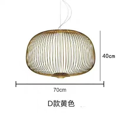 Spokes Birdcage Pendant Light in Polished Chrome