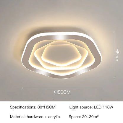 DecorBites™ Gold Luxury LED Ceiling Chandelier for Modern Living Rooms, Bedrooms, and Kitchens