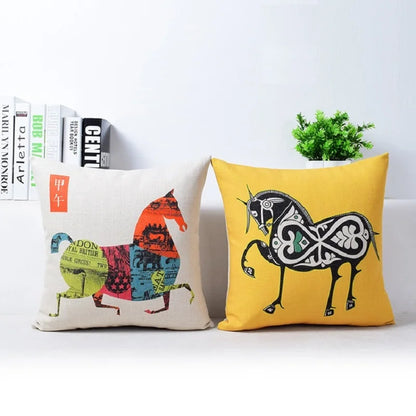 غطاء وسادة أريكة من الكتان القطني من DecorBites™، غطاء وسادة للديكور المنزلي