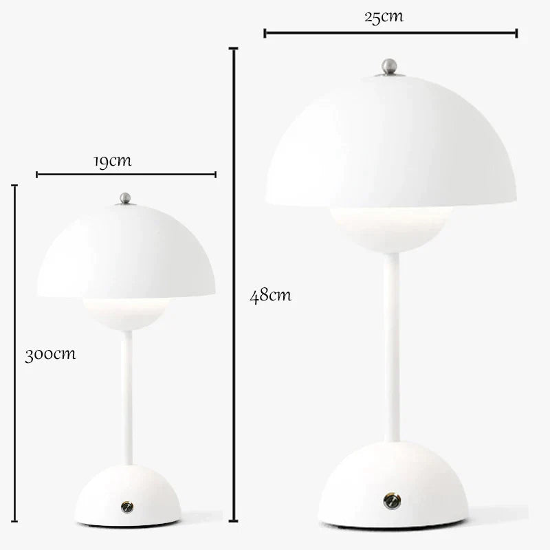 DecorBites™ Bud Metal Desk Lamp with Touch Control and Multi-Color Dimming