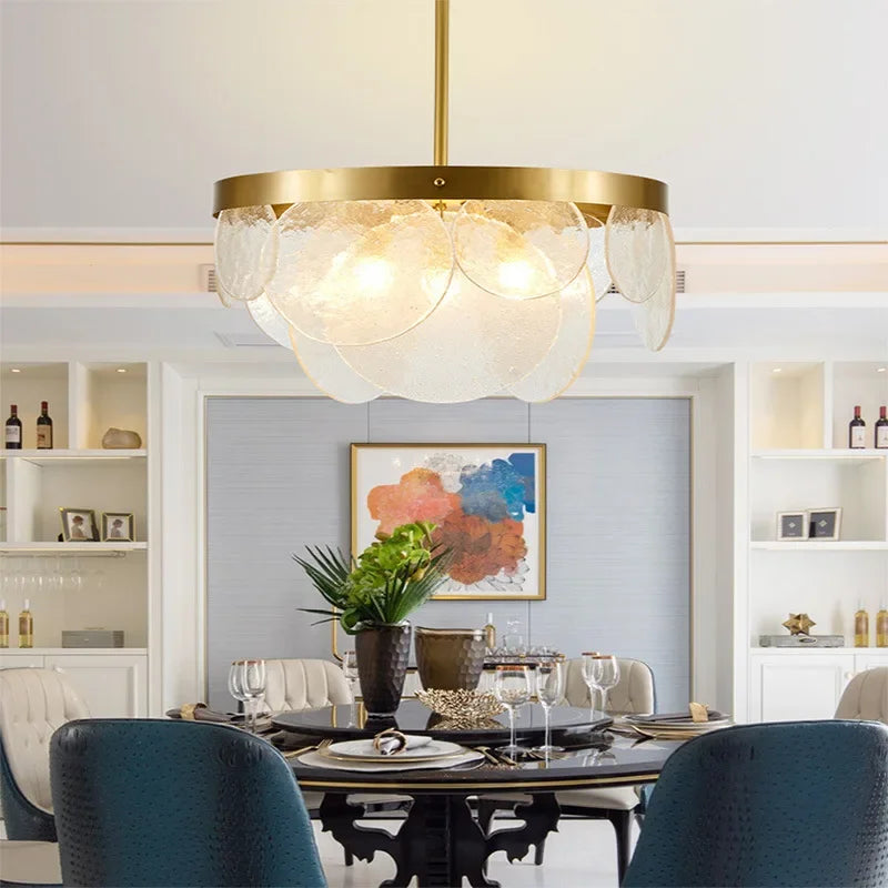 DecorBites™ LED Bubble Glass Ceiling Chandelier Light Fixture for Dining Kitchen Bedroom