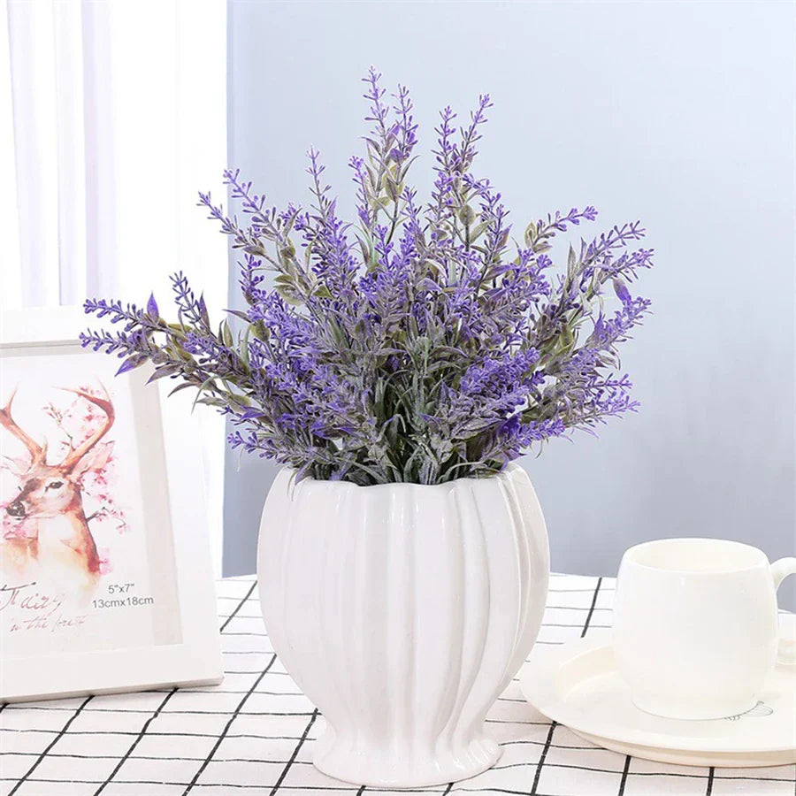 DecorBites™ Lavender Wedding Wreath Artificial Flowers Home Decor Craft Fake Plants