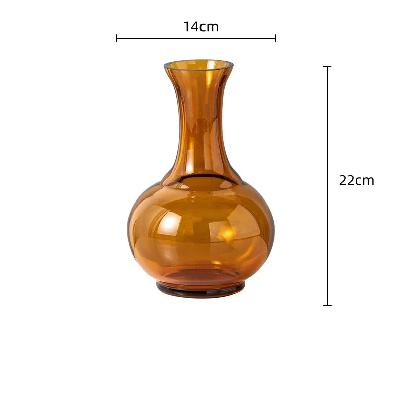 DecorBites™ Green Glass Geometry Vase Hydroponics Terrarium Home Decoration Accessory