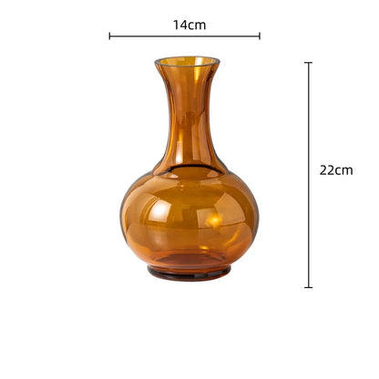 DecorBites™ Green Glass Geometry Vase Hydroponics Terrarium Home Decoration Accessory