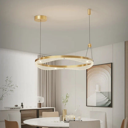 DecorBites™ LED Ring Pendant Chandelier for Living Room Bedroom and Dining Room