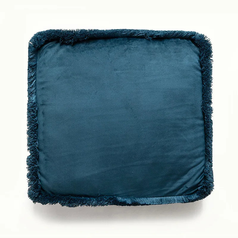 Cojines cuadrados para silla DecorBites™ con estampado floral bohemio y ribete de piel sintética: almohadilla de asiento suave y gruesa