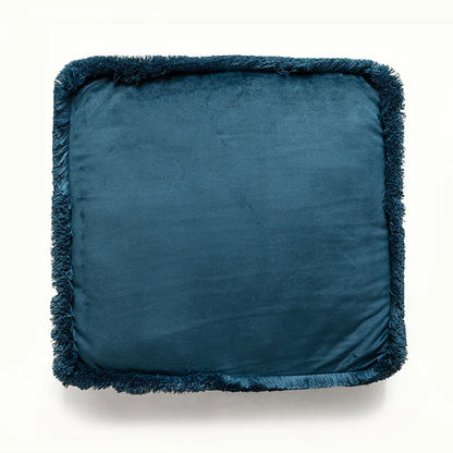 Cojines cuadrados para silla DecorBites™ con estampado floral bohemio y ribete de piel sintética: almohadilla de asiento suave y gruesa