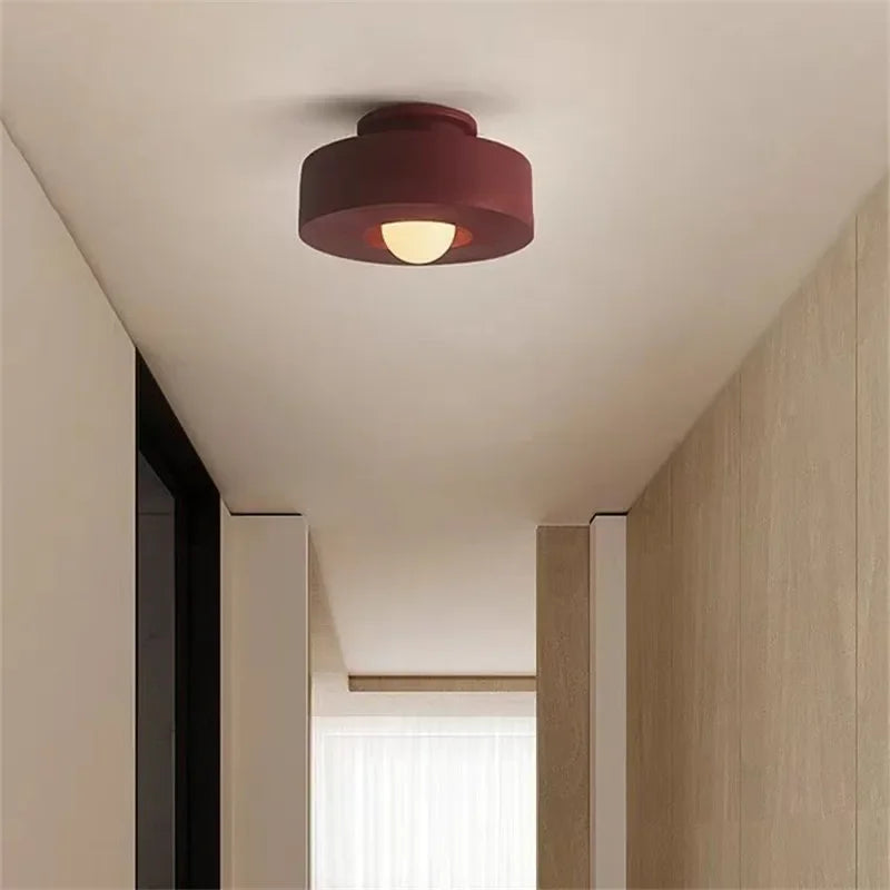 DecorBites™ Led Ceiling Light Macaron Minimalist Small Round Hallway Balcony Bedroom E27