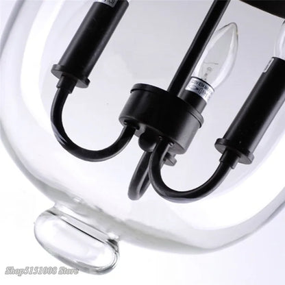 DecorBites™ Glass Bucket Pendant Light: Retro LED Dining Room Fixture