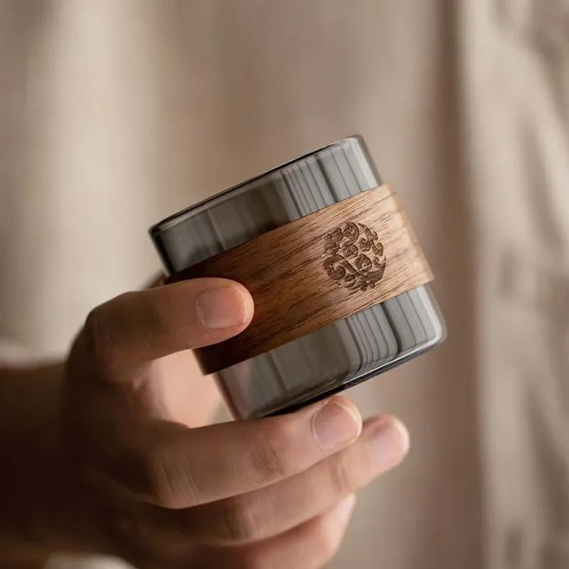 Taza de Té de Vidrio Japonés™ Decorbites Taza Maestra Resistente al Calor para Hogar Mug de Café