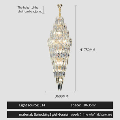 DecorBites™ Crystal Chandelier for Luxe Modern European Villa Decor