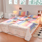 Decobites Cool Summer Blanket Set with Latex Bed Mat - Lightweight Breathable Comforter Bedding