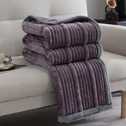DecorBites™ Light Luxury Sofa Blanket for Autumn/Winter, Cozy Office and Bedroom Blanket