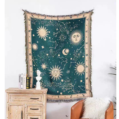 DecorBites™ Gothic Thread Blanket Throw Tapestry - Versatile Home Decor & Outdoor Essential