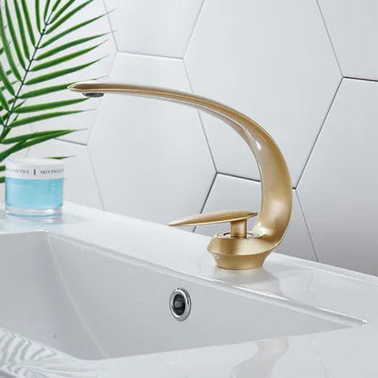 DecorBites™ Basin Faucet: Rose Gold/Black/Gold Bathroom Sink Mixer Tap made of Brass