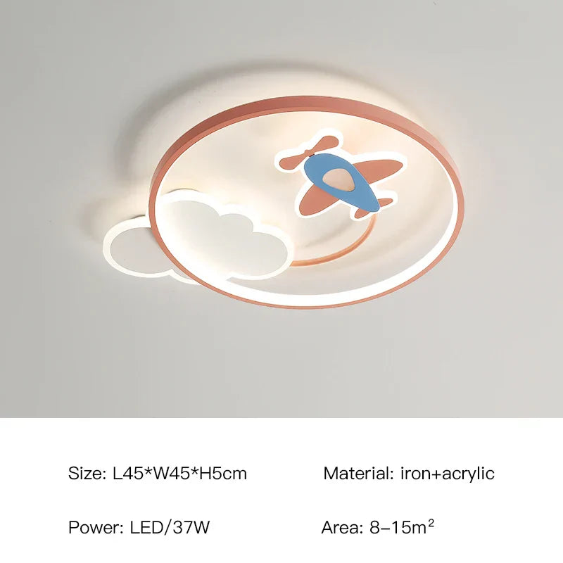 ثريا سقف LED لغرفة الأطفال من DecorBites™، مصباح معلق حديث لغرفة الدراسة