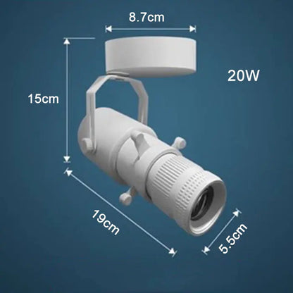 أضواء مسار LED قابلة للتعديل من DecorBites™ لمعرض الفنون والكنيسة والمتحف، شكل مربع