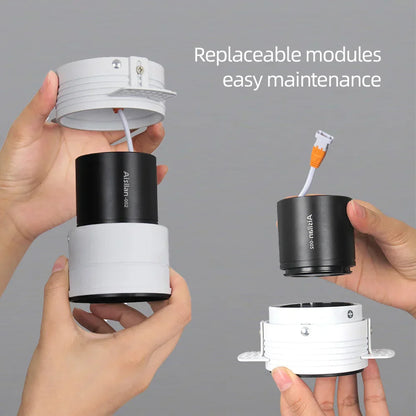 مصباح ديكوربايتس™ LED 7 واط CRI97: قابل للتعتيم، بدون إطار، مضاد للتوهج