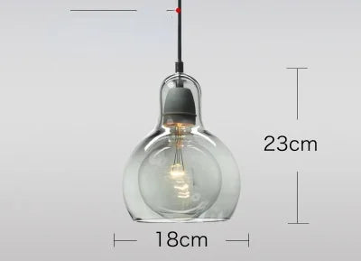 DecorBites™ Glass Pendant Lights Modern Indoor Decoration Ceiling Lamp