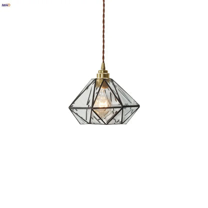 DecorBites™ Glass LED Pendant Lamp: Handmade Japanese Style Adjustable Hanging Light Fixtures